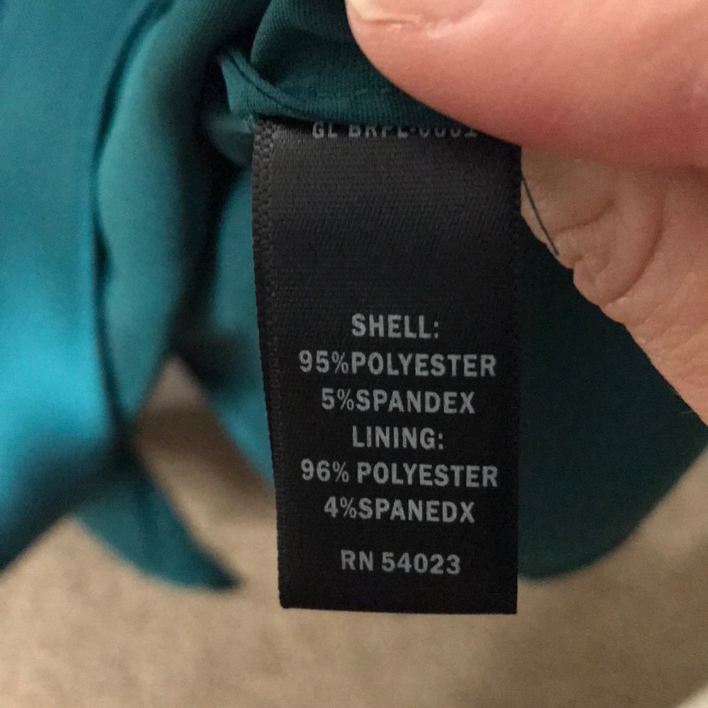 Beautiful teal one shoulder dress - Picture 4 of 5